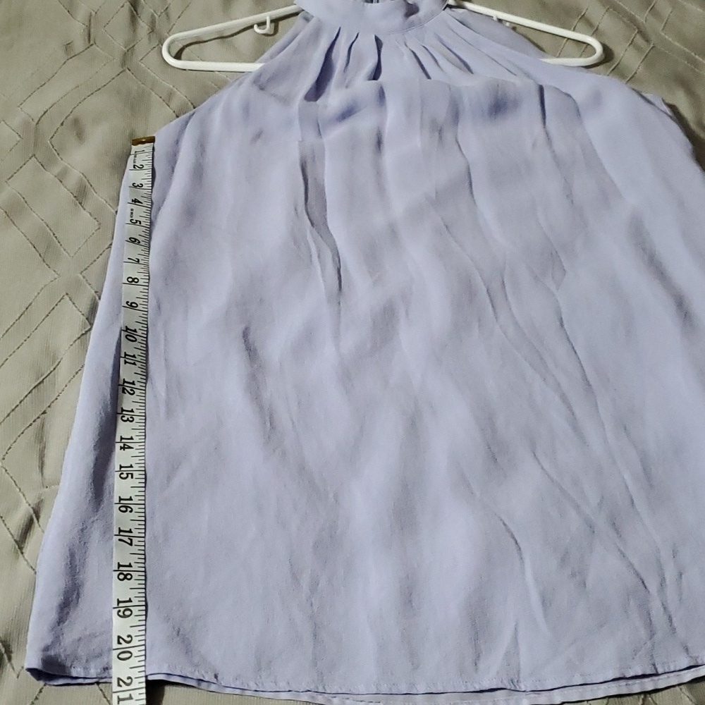 Forever 21 Lilac Mini High Neck Halter Double Lined  Women's Dress Size Small - Picture 9 of 10
